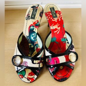 ETRO printed High Heel Sandal, Size 35.5
